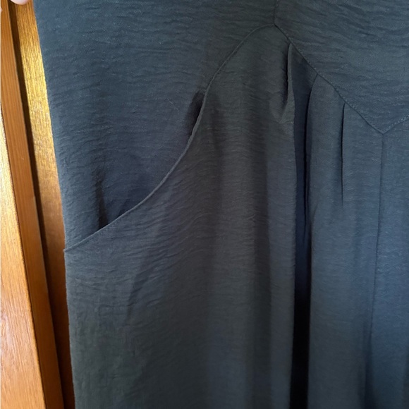 New Medium Cueply Black Wide Leg Overalls Jumpsuit - Picture 10 of 13